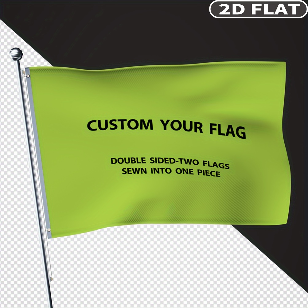 Eve Party - Drapeaux personnalisés 2D plats double face