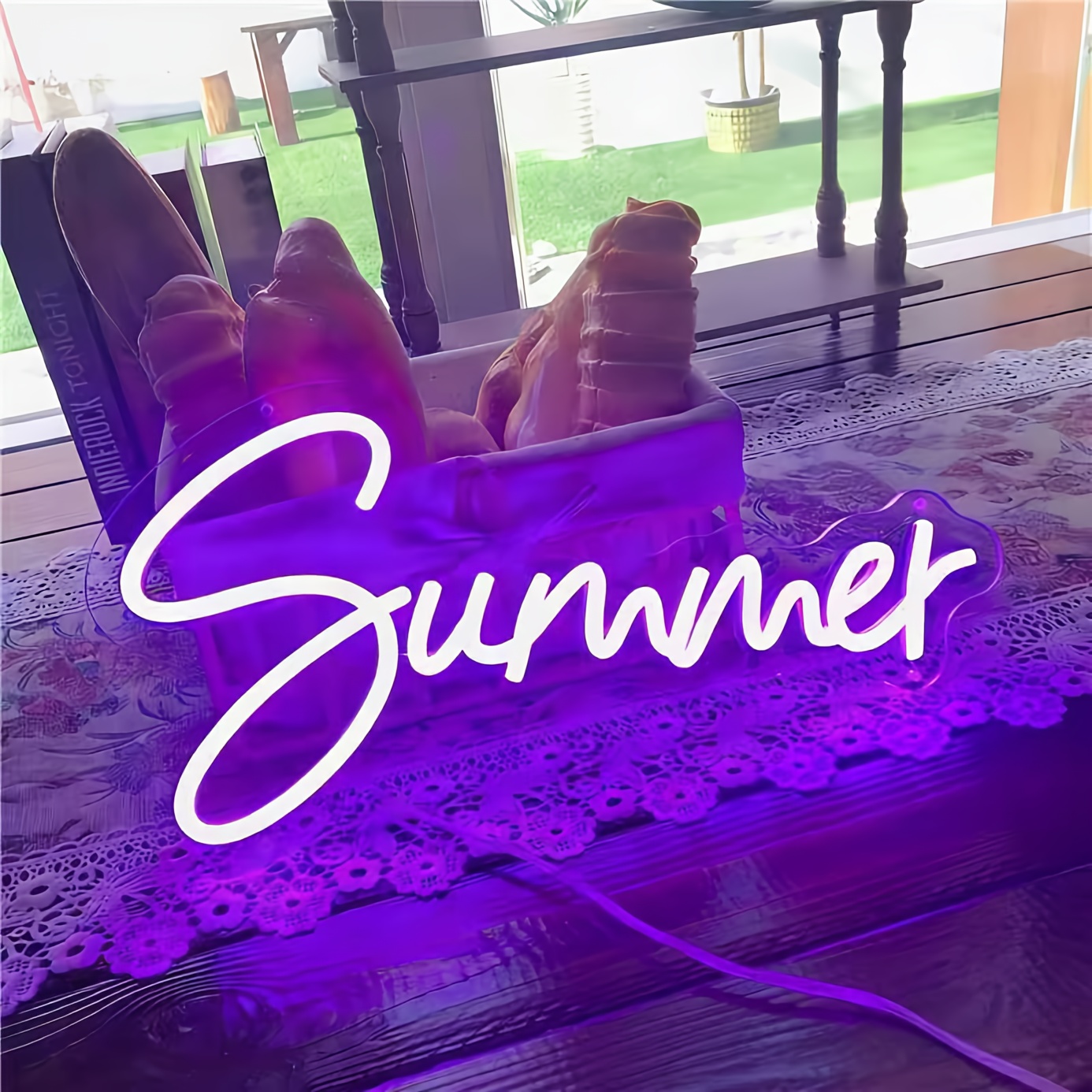 Neon Sign Party - Enseigne néon personnalisée, lumière réglable sur