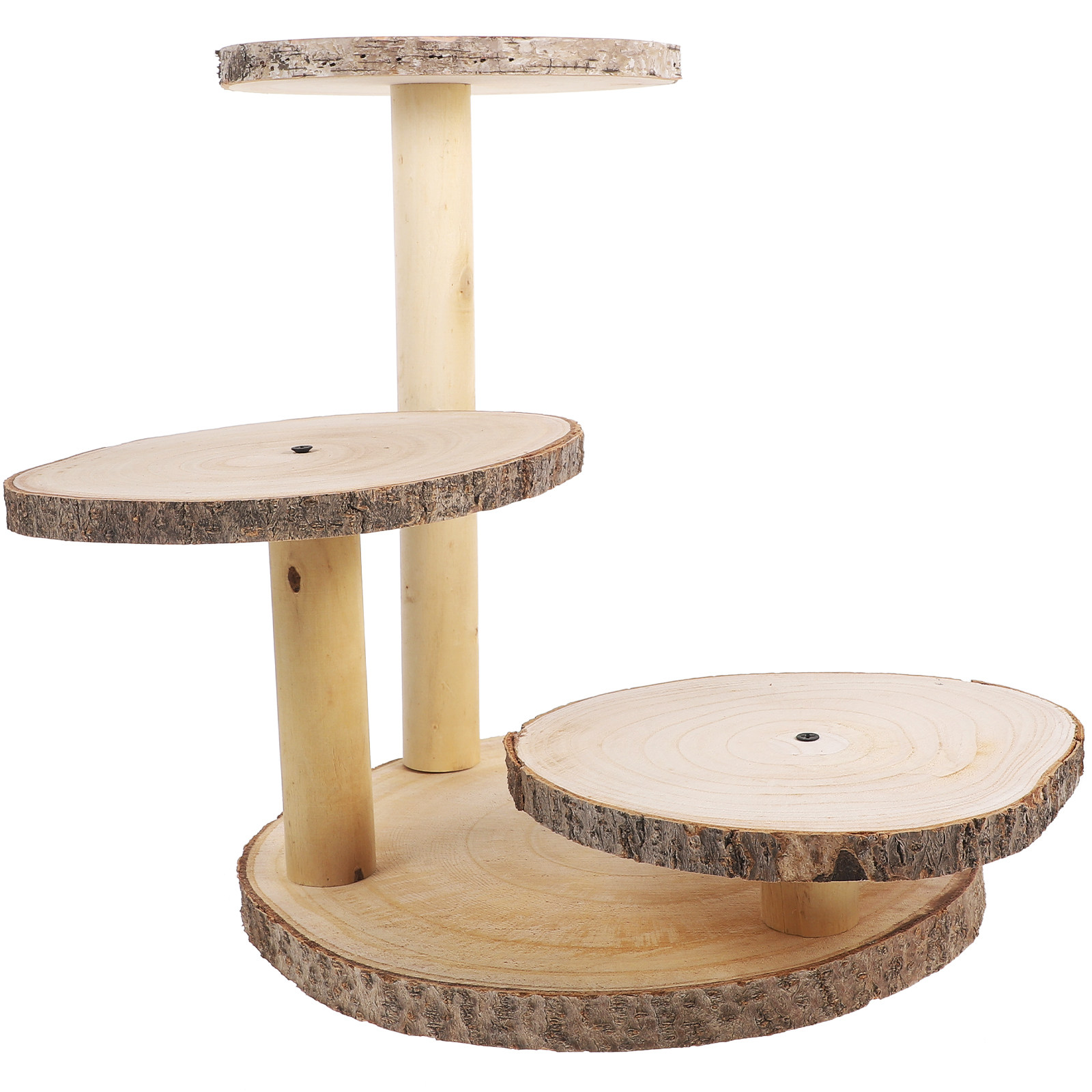 Cupcake Stand Tier - Support à gâteaux en bois rustique