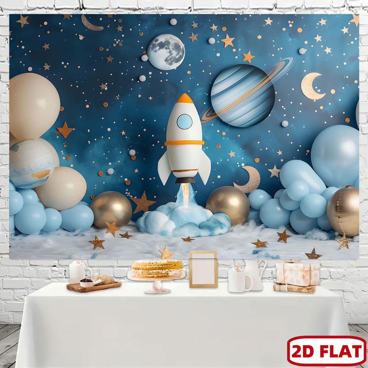 Event Launch Party - Bannière plate 2D pour fête à