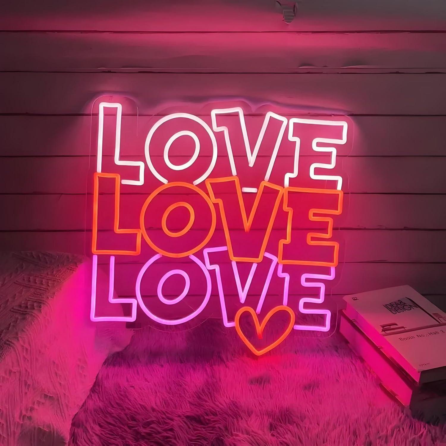 Neon Sign Party - Enseigne néon « Love » à