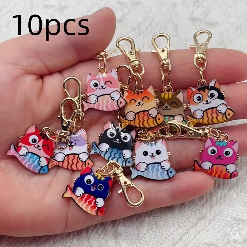 Party Favor Bag - Porte-clés en alliage imprimé avec motif