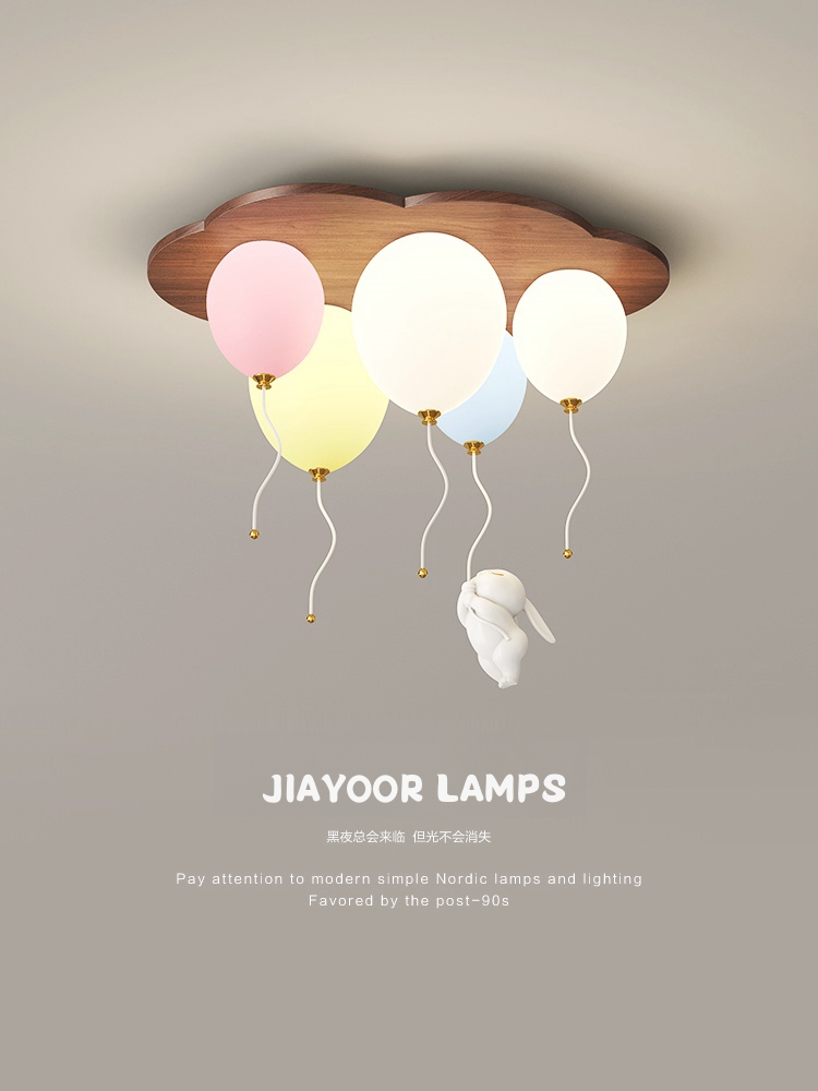 Led Balloon Light - Ballon moderne LED plafonniers en bois