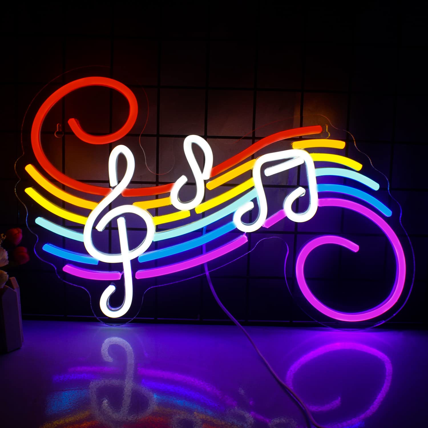 Enseigne néon notes de musique - Neon Sign Party avis et prix