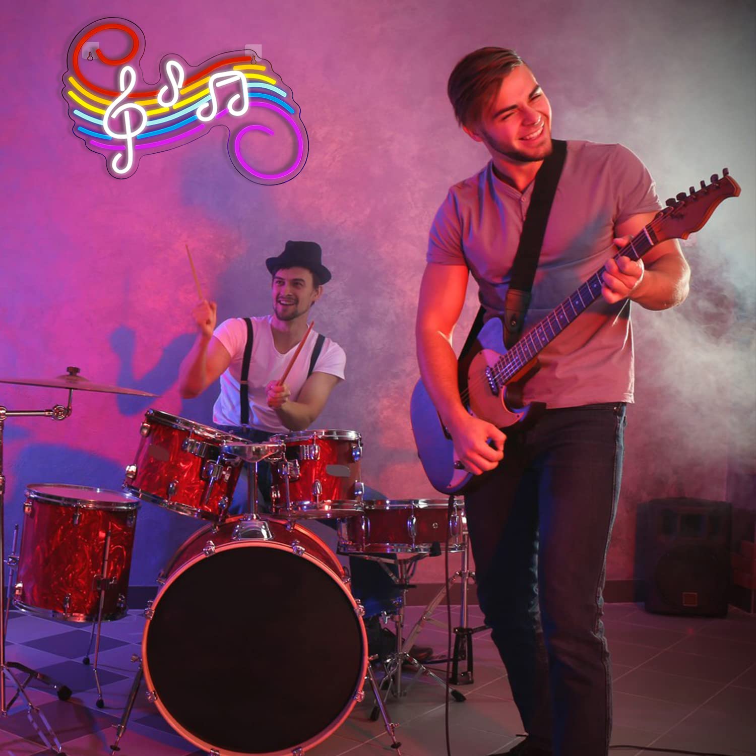 Enseigne néon notes de musique - Neon Sign Party avis et prix