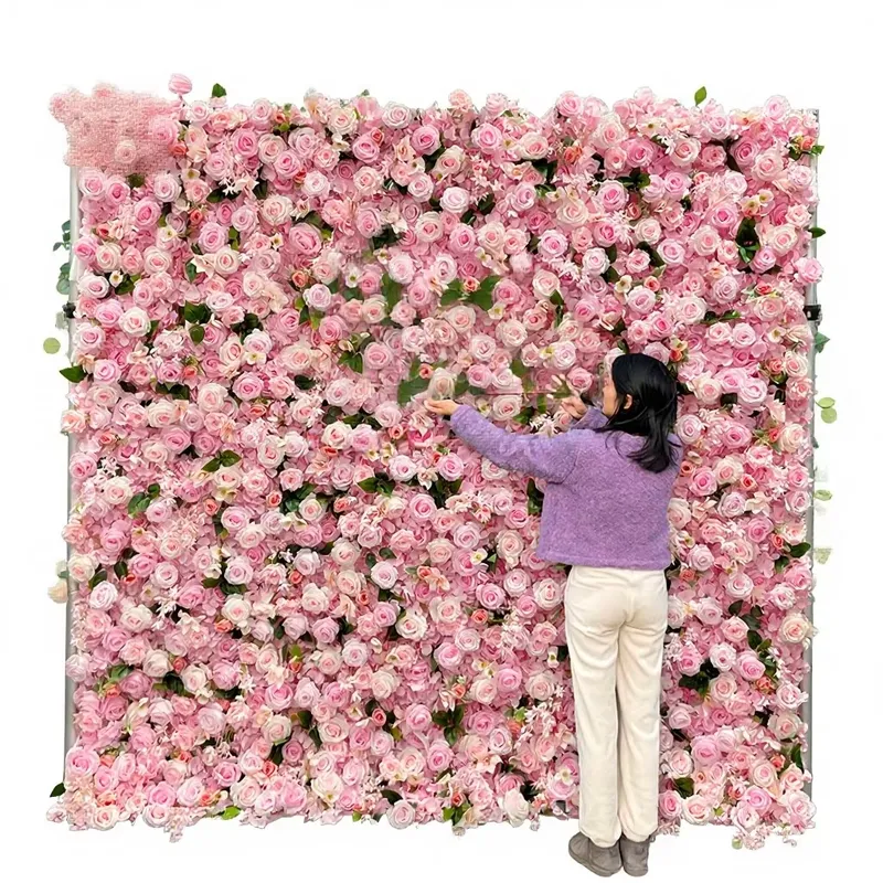Mur de fleurs artificielles en - Flower Wall Panel avis et prix