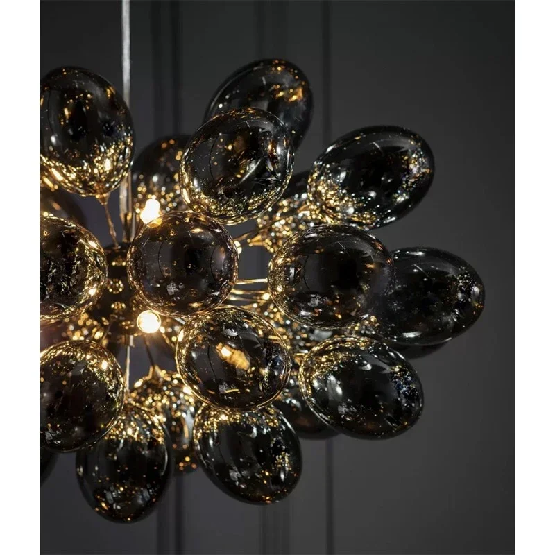 Lustre à bulles en verre gris, - Led Balloon Light avis et prix