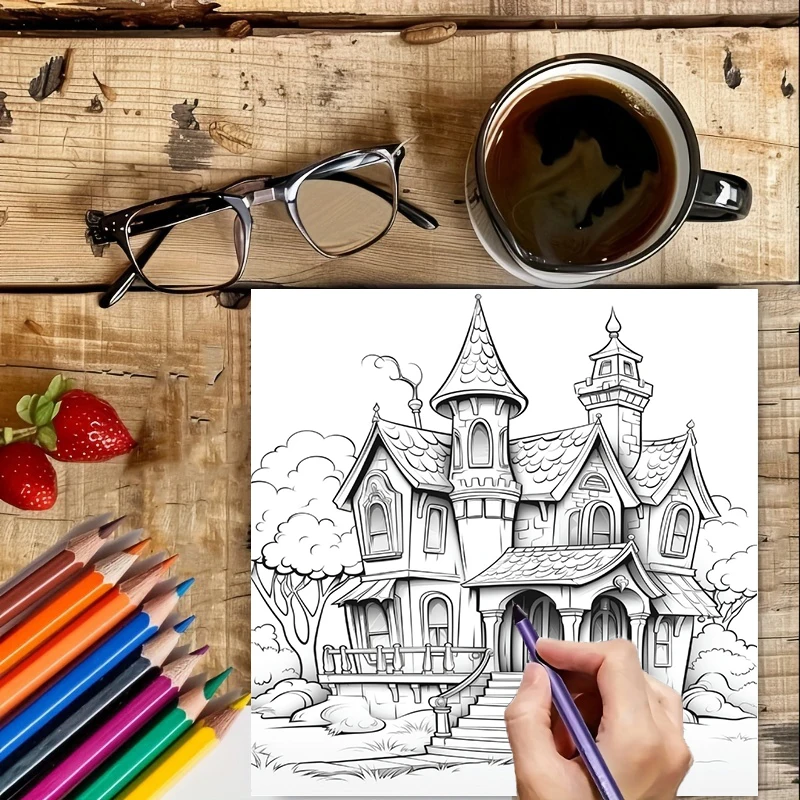 Livre de coloriage Maison Hant - Event Supplies avis et prix