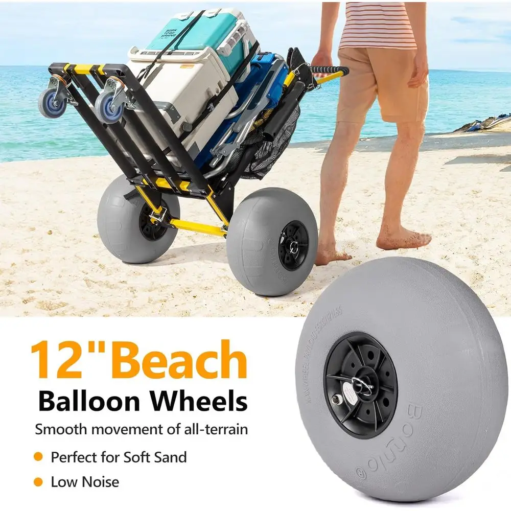 Chariot de plage polyvalent à  - Balloon Pump Hand avis et prix