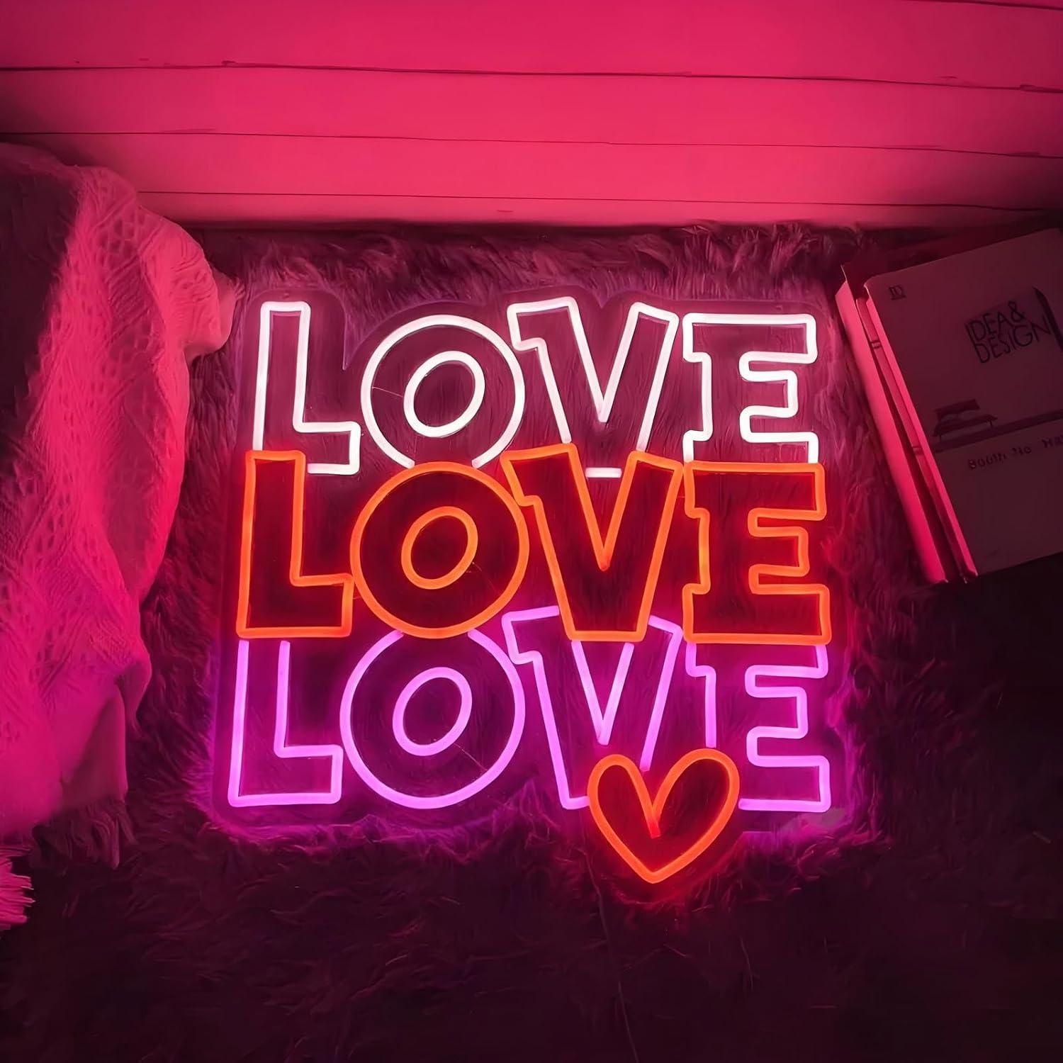 Enseigne néon « Love » à LED U - Neon Sign Party avis et prix