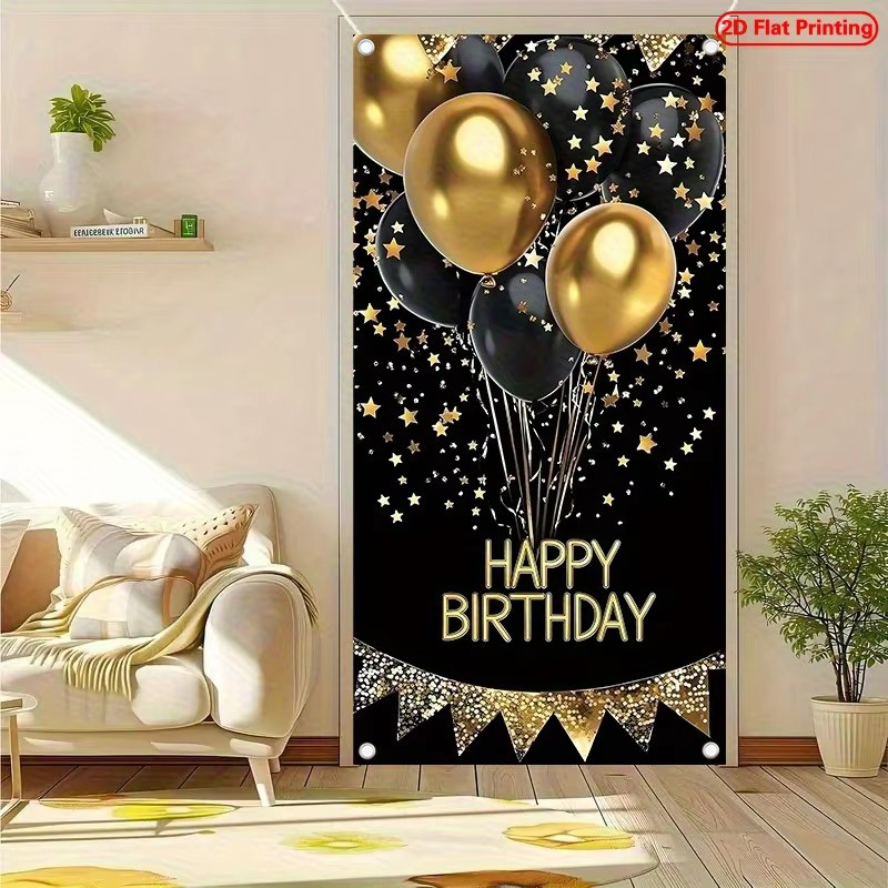 Bannière de porte 2D, 1 banniè - Party Banner Gold avis et prix