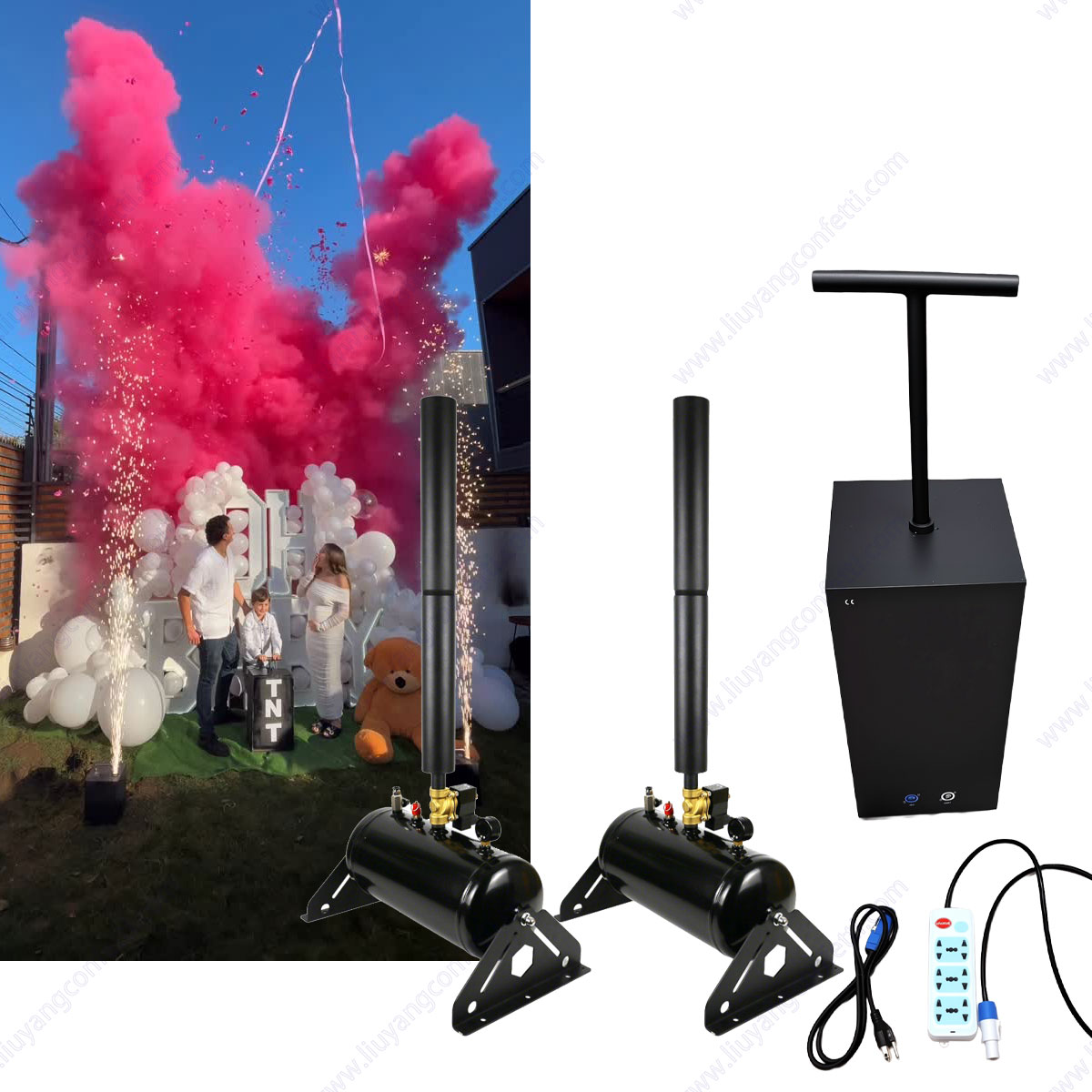 Confettis Streamer bébé douche - Confetti Cannon Tube avis et prix
